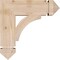 Ekena Millwork Thorton Arts & Crafts Smooth Bracket, Douglas Fir, 3 1/2"W x 14"D x 14"H BKT04X14X14THR03SDF - alternate 3